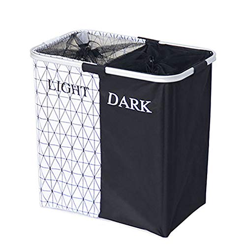 Wäschekörbe,Kordelzugverschluss Staubdicht Wasserdicht WäScheköRbe,Haushalt Geteilt Schmutzigen WäSchekorb/A / 55x35x52cm Wäschekörbe,Kordelzugverschluss Staubdicht Wasserdicht WäScheköRbe,Haushalt Geteilt Schmutzigen WäSchekorb/A / 55x35x52cm von KLHGBH