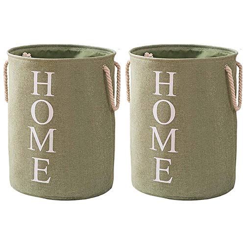 Wäschekörbe,Runder Faltbarer WäSchekorb,Wasserdichte Aufbewahrungstasche mit GroßEr KapazitäT/Armeegrün / 39x50cm Wäschekörbe,Runder Faltbarer WäSchekorb,Wasserdichte Aufbewahrungstasche mit GroßEr KapazitäT/Armeegrün / 39x50cm von KLHGBH