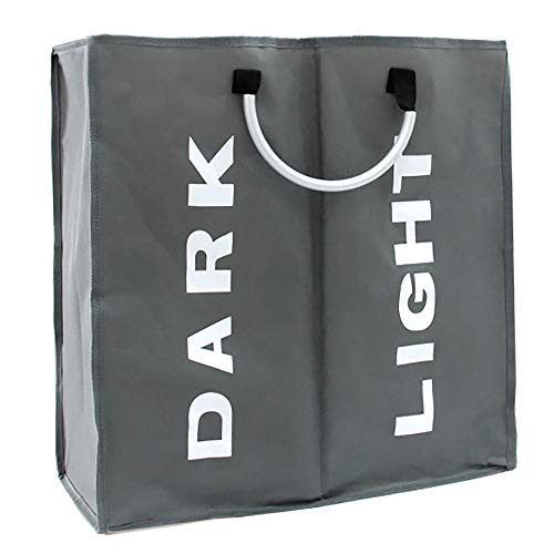 Wäschekörbe,Tragbarer 2-Teiliger Faltbarer WäSchekorb,StrapazierfäHiger WäSchesortierer aus Oxford-Stoff, FüR Schlafzimmer WaschküChe Badezimmer/grau / 2 Stück Wäschekörbe,Tragbarer 2-Teiliger Faltbarer WäSchekorb,StrapazierfäHiger WäSchesortierer aus Oxford-Stoff, FüR Schlafzimmer WaschküChe Badezimmer/grau / 2 Stück von KLHGBH