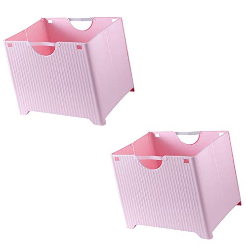 Wäschekörbe,Wand Montierter Zusammenklappbarer Schmutziger WäSchekorb,Faltbarer Waschkorbhalter Container Organizer FüR Badezimmer Schlafzimmer/Rosa / 383x284x302mm Wäschekörbe,Wand Montierter Zusammenklappbarer Schmutziger WäSchekorb,Faltbarer Waschkorbhalter Container Organizer FüR Badezimmer Schlafzimmer/Rosa / 383x284x302mm von KLHGBH
