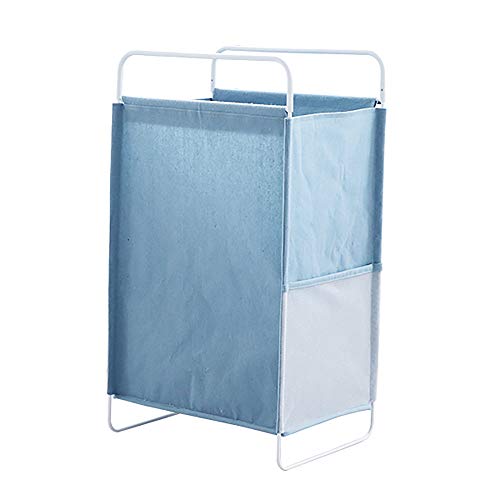 Wäschekorb,Aufbewahrungskorb FüR Badezimmer im Haushalt,GroßEs Faltbares Kinderspielzeug Zum Organisieren Eines Schmutzigen Wäschekörbe/Blau / 40x70cm von KLHGBH