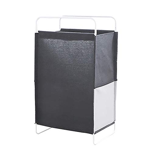 Wäschekorb,Aufbewahrungskorb FüR Badezimmer im Haushalt,GroßEs Faltbares Kinderspielzeug Zum Organisieren Eines Schmutzigen Wäschekörbe/Schwarz / 40x70cm von KLHGBH