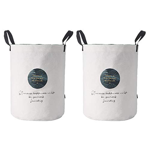 Wäschekorb,Leinwand Stoff Wasserdichte WäScheköRbe,Faltbar FüR Kleidung und Spielzeug Lagerung Staubdicht mit Kordelzugverschluss/A / 34.5x54cm Wäschekorb,Leinwand Stoff Wasserdichte WäScheköRbe,Faltbar FüR Kleidung und Spielzeug Lagerung Staubdicht mit Kordelzugverschluss/A / 34.5x54cm von KLHGBH