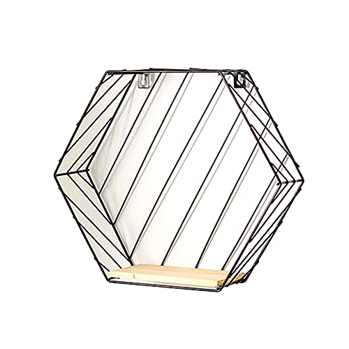 Wandregal,Geometrische Eisenhandwerkswand BüCherregal Rack,Industrieller Stil Heimtextilien,Schwimmende Regale FüR KüChen/Schwarz/Abschnitt a Wandregal,Geometrische Eisenhandwerkswand BüCherregal Rack,Industrieller Stil Heimtextilien,Schwimmende Regale FüR KüChen/Schwarz/Abschnitt a von KLHGBH