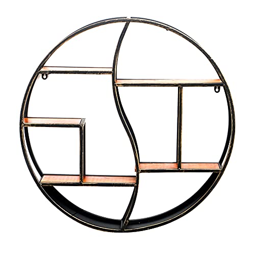 Wandregale, Schmiedeeiserne Runde Schwimmende Wandregale, HäNgende Bar Restaurant Café Retro Dreidimensionale Wanddekoration/A / 60cm Wandregale, Schmiedeeiserne Runde Schwimmende Wandregale, HäNgende Bar Restaurant Café Retro Dreidimensionale Wanddekoration/A / 60cm von KLHGBH