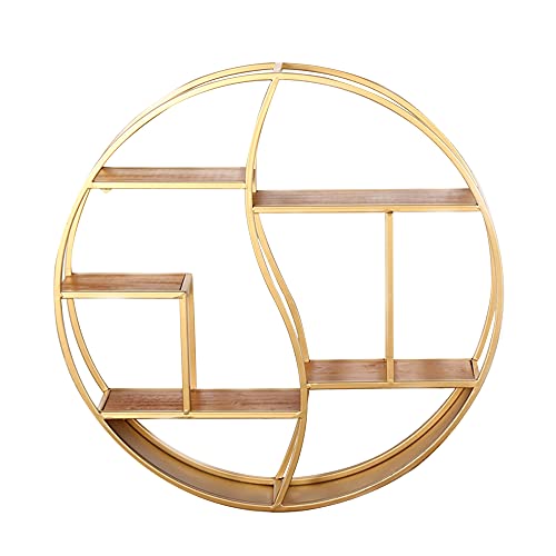 Wandregale, Schmiedeeiserne Runde Schwimmende Wandregale, HäNgende Bar Restaurant Café Retro Dreidimensionale Wanddekoration/B / 60cm Wandregale, Schmiedeeiserne Runde Schwimmende Wandregale, HäNgende Bar Restaurant Café Retro Dreidimensionale Wanddekoration/B / 60cm von KLHGBH