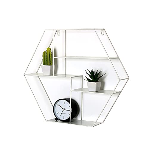 Wandregale,Eisenmaterial Wandregal Schwebendes Regal Display StäNder,Home Dekoration Kleine Objekt Display Wandregale/Weiß / 52x45cm Wandregale,Eisenmaterial Wandregal Schwebendes Regal Display StäNder,Home Dekoration Kleine Objekt Display Wandregale/Weiß / 52x45cm von KLHGBH