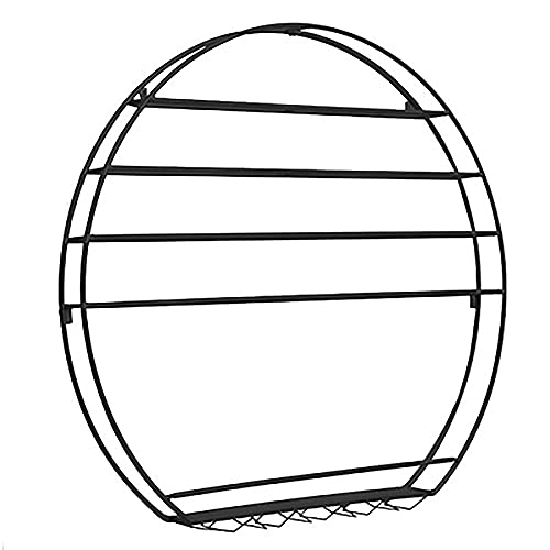 Weinregal an Der Wand,Einfaches Schmiedeeisernes Gestell mit Weinglasgestellen,Stabil und Nicht Zitternd 9Cm Tief/Schwarz / 80x75x9cm Weinregal an Der Wand,Einfaches Schmiedeeisernes Gestell mit Weinglasgestellen,Stabil und Nicht Zitternd 9Cm Tief/Schwarz / 80x75x9cm von KLHGBH