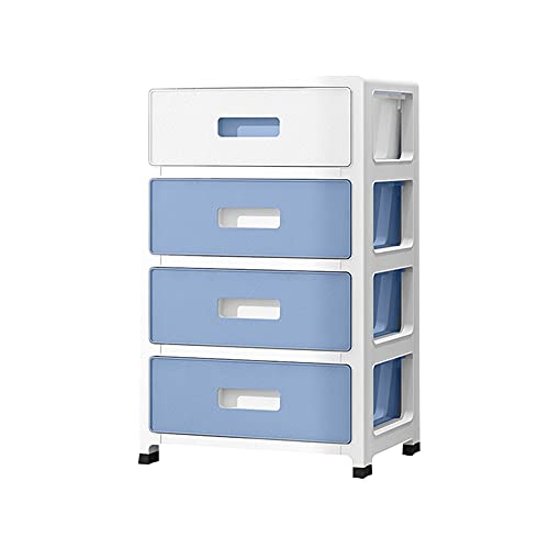 ctg Aufbewahrungsturm, Mehrschichtiges Design und Schubladen-Kunststoff-Aufbewahrungsschrank, Geeignet FüR BüRo, Wohnzimmer, Schlafzimmer/Blue White/M von KLHGBH