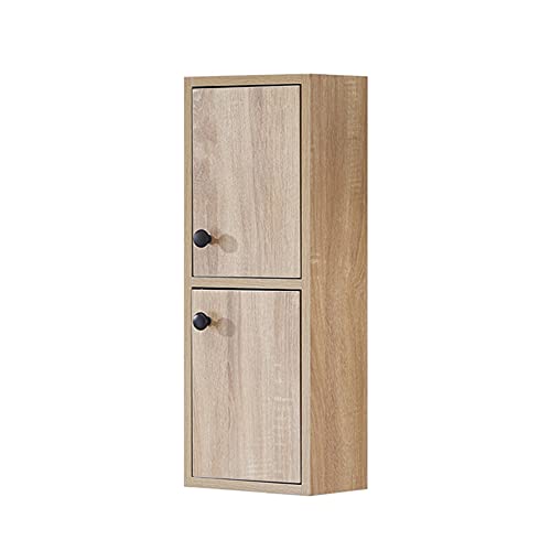 ctg Badezimmer-Wandschrank, 2-StöCkiger Multifunktionaler Holzschrank mit TüRen FüR Badezimmer, Schlafzimmer, Wohnzimmer, Belastbar 40kg / C / 65x25x15cm ctg Badezimmer-Wandschrank, 2-StöCkiger Multifunktionaler Holzschrank mit TüRen FüR Badezimmer, Schlafzimmer, Wohnzimmer, Belastbar 40kg / C / 65x25x15cm von KLHGBH