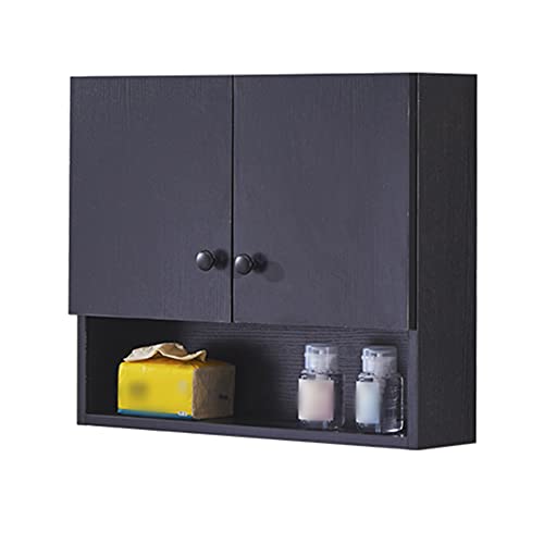 ctg Badezimmerschrank, Multifunktionaler Massivholzwohnheim-Wandschrank, Geeignet FüR Toiletten-Wohnzimmer, mit Einer TragfäHigkeit von 40 Kg/C / 50x60x14cm von KLHGBH