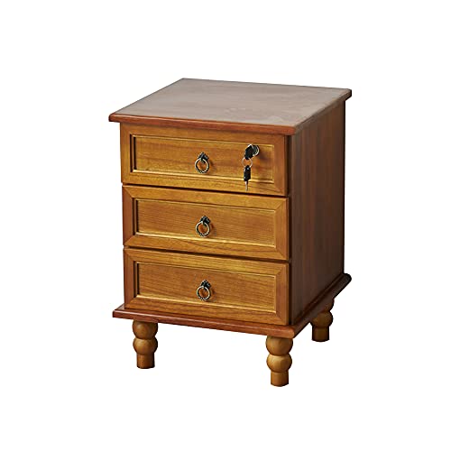 ctg Kommode, AbschließBar, Multifunktionaler Schlafzimmer-Nachttisch aus Paulowniaholz, Platzsparend, Geeignet FüR Wohnzimmer und KüChe/Amber color / 40x40x56.5cm ctg Kommode, AbschließBar, Multifunktionaler Schlafzimmer-Nachttisch aus Paulowniaholz, Platzsparend, Geeignet FüR Wohnzimmer und KüChe/Amber color / 40x40x56.5cm von KLHGBH