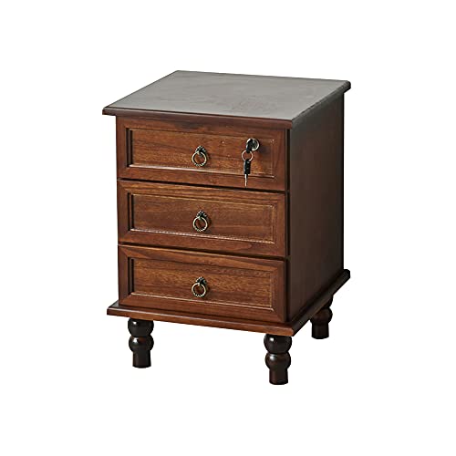 ctg Kommode, AbschließBar, Multifunktionaler Schlafzimmer-Nachttisch aus Paulowniaholz, Platzsparend, Geeignet FüR Wohnzimmer und KüChe/Walnuss Farbe / 40x40x56.5cm ctg Kommode, AbschließBar, Multifunktionaler Schlafzimmer-Nachttisch aus Paulowniaholz, Platzsparend, Geeignet FüR Wohnzimmer und KüChe/Walnuss Farbe / 40x40x56.5cm von KLHGBH