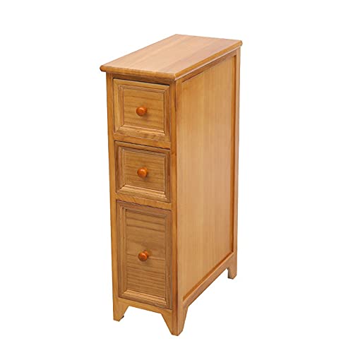 ctg Kommode, Dreilagiger Beistelltisch mit Runden Griffen, Platzsparend, Geeignet FüR Wohnzimmer, Schlafzimmer, Badezimmer/Gelb / 20x40x69cm ctg Kommode, Dreilagiger Beistelltisch mit Runden Griffen, Platzsparend, Geeignet FüR Wohnzimmer, Schlafzimmer, Badezimmer/Gelb / 20x40x69cm von KLHGBH