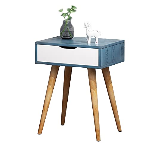 ctg Kommode, Geschichtetes Design High-Density Board Material Nachttisch mit 1 Schublade, Geeignet FüR Schlafzimmer und Wohnzimmer/Blau / 40x30x55cm ctg Kommode, Geschichtetes Design High-Density Board Material Nachttisch mit 1 Schublade, Geeignet FüR Schlafzimmer und Wohnzimmer/Blau / 40x30x55cm von KLHGBH