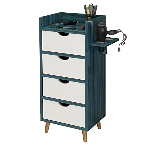 ctg Kommode, Haartrockner-Rack mit Schublade, Multifunktions-Werkzeugschrank FüR Friseursalon, Geeignet FüR Badezimmer Des SchöNheitssalons/Blau / 38x30x81cm ctg Kommode, Haartrockner-Rack mit Schublade, Multifunktions-Werkzeugschrank FüR Friseursalon, Geeignet FüR Badezimmer Des SchöNheitssalons/Blau / 38x30x81cm von KLHGBH