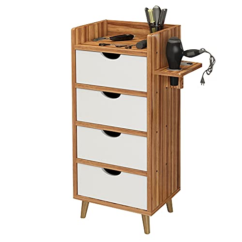 ctg Kommode, Haartrockner-Rack mit Schublade, Multifunktions-Werkzeugschrank FüR Friseursalon, Geeignet FüR Badezimmer Des SchöNheitssalons/Licht Walnut / 38x30x81cm ctg Kommode, Haartrockner-Rack mit Schublade, Multifunktions-Werkzeugschrank FüR Friseursalon, Geeignet FüR Badezimmer Des SchöNheitssalons/Licht Walnut / 38x30x81cm von KLHGBH