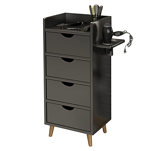 ctg Kommode, Haartrockner-Rack mit Schublade, Multifunktions-Werkzeugschrank FüR Friseursalon, Geeignet FüR Badezimmer Des SchöNheitssalons/Schwarz / 38x30x81cm ctg Kommode, Haartrockner-Rack mit Schublade, Multifunktions-Werkzeugschrank FüR Friseursalon, Geeignet FüR Badezimmer Des SchöNheitssalons/Schwarz / 38x30x81cm von KLHGBH