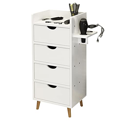 ctg Kommode, Haartrockner-Rack mit Schublade, Multifunktions-Werkzeugschrank FüR Friseursalon, Geeignet FüR Badezimmer Des SchöNheitssalons/Weiß / 38x30x81cm ctg Kommode, Haartrockner-Rack mit Schublade, Multifunktions-Werkzeugschrank FüR Friseursalon, Geeignet FüR Badezimmer Des SchöNheitssalons/Weiß / 38x30x81cm von KLHGBH