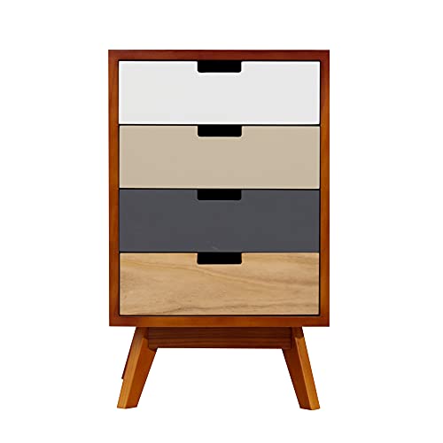 ctg Kommode, Kiefer Schrankbeine, Paulownia Material Seitenschrank mit 4 Schubladen, Geeignet FüR Wohnzimmer, Badezimmer, Arbeitszimmer/reddish brown / 40x36x65cm ctg Kommode, Kiefer Schrankbeine, Paulownia Material Seitenschrank mit 4 Schubladen, Geeignet FüR Wohnzimmer, Badezimmer, Arbeitszimmer/reddish brown / 40x36x65cm von KLHGBH