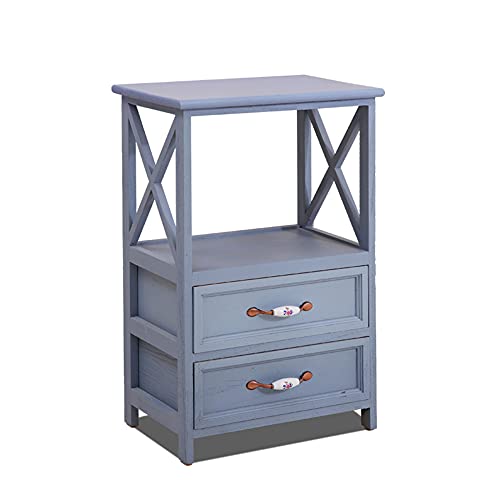 ctg Kommode, Massivholz-BeistellschräNke, Platzsparendes Design, Kann BüCher und Spielzeug Aufbewahren, Geeignet FüR KindergäRten, Kleine Ecken/Blau / 45x30x70cm ctg Kommode, Massivholz-BeistellschräNke, Platzsparendes Design, Kann BüCher und Spielzeug Aufbewahren, Geeignet FüR KindergäRten, Kleine Ecken/Blau / 45x30x70cm von KLHGBH