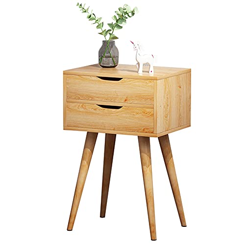 ctg Kommode, Multifunktionale Schrankbeine aus Massivholz, Nachttisch mit 2 Schubladen, Geeignet FüR Schlafzimmer, Kinderzimmer/Holzfarbe / 40x30x61cm ctg Kommode, Multifunktionale Schrankbeine aus Massivholz, Nachttisch mit 2 Schubladen, Geeignet FüR Schlafzimmer, Kinderzimmer/Holzfarbe / 40x30x61cm von KLHGBH
