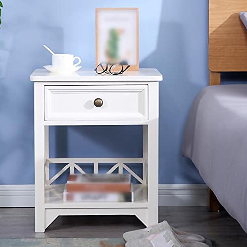 ctg Kommode, Nachttisch Einfacher Multifunktionaler Massivholzschrank mit Schubladen, Geeignet FüR Schlafzimmer/Weiß / 45x37x54cm ctg Kommode, Nachttisch Einfacher Multifunktionaler Massivholzschrank mit Schubladen, Geeignet FüR Schlafzimmer/Weiß / 45x37x54cm von KLHGBH