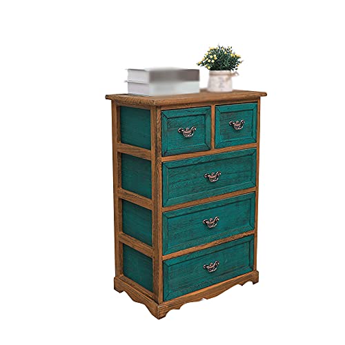 ctg Kommode, Retro-Kupfergriffe, Massivholz-Wohnzimmer-Schubladen-SeitenschräNke, Geeignet FüR Schlafzimmer-SchlafsäLe/Grün / 50x30x73cm ctg Kommode, Retro-Kupfergriffe, Massivholz-Wohnzimmer-Schubladen-SeitenschräNke, Geeignet FüR Schlafzimmer-SchlafsäLe/Grün / 50x30x73cm von KLHGBH