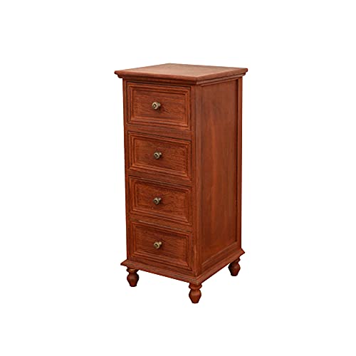 ctg Kommode, Schlafzimmer Multifunktionaler Massivholzschrank mit Schmalen Seiten, Geeignet FüR BüRo, KüChe, Bad/braun/M von KLHGBH