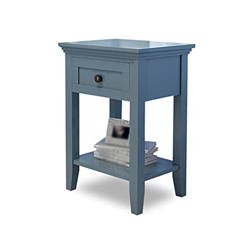 ctg Kommode, Schubladentyp Multifunktionaler Klassifizierter Aufbewahrungs-Nachttisch aus Kiefernholz, Geeignet FüR Wohnzimmer und Schlafzimmer/grau Blau / 45.6x34.8x36.5cm ctg Kommode, Schubladentyp Multifunktionaler Klassifizierter Aufbewahrungs-Nachttisch aus Kiefernholz, Geeignet FüR Wohnzimmer und Schlafzimmer/grau Blau / 45.6x34.8x36.5cm von KLHGBH