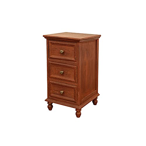 ctg Kommode, Wohnzimmer Mehrschichtiges Design aus Massivem Paulownia Schmaler Seitenschrank, Geeignet FüR Wohnzimmer, Kleine Ecke/braun/S von KLHGBH
