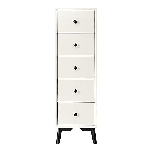 ctg Kommode, ein Multifunktionaler Schmaler Unterschrank mit Schubladen, Geeignet FüR Wohnzimmer, Schlafzimmer, KüChenkorridor/Weiß/M ctg Kommode, ein Multifunktionaler Schmaler Unterschrank mit Schubladen, Geeignet FüR Wohnzimmer, Schlafzimmer, KüChenkorridor/Weiß/M von KLHGBH