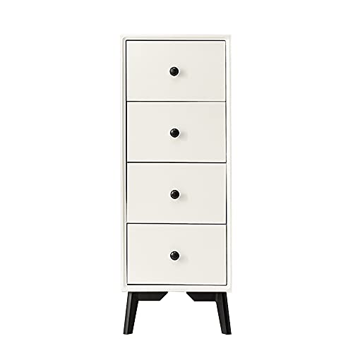 ctg Kommode, ein Multifunktionaler Schmaler Unterschrank mit Schubladen, Geeignet FüR Wohnzimmer, Schlafzimmer, KüChenkorridor/Weiß/S von KLHGBH