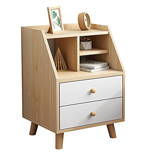ctg Nachttisch, Klassifiziertes Design aus Mehrlagigem Density Board Material Schubladenschrank, Geeignet FüR Wohnzimmer und Schlafzimmer/Weiß / 40x34x63cm von KLHGBH