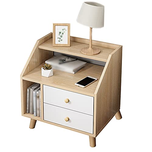 ctg Nachttisch, Schallwand-Design, Schrankbeine aus Massivem Holz, Mehrlagige Kommode, Geeignet FüR Wohnzimmer und Schlafzimmer/Weiß / 50x34x53cm ctg Nachttisch, Schallwand-Design, Schrankbeine aus Massivem Holz, Mehrlagige Kommode, Geeignet FüR Wohnzimmer und Schlafzimmer/Weiß / 50x34x53cm von KLHGBH