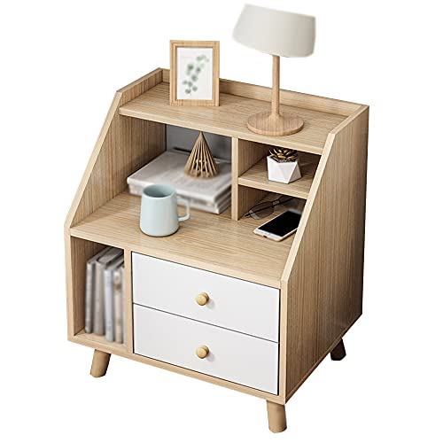 ctg Nachttisch mit Kleinem BüCherregal, Einfache Raumhohe Mehrlagige Kommode, Geeignet FüR Wohnzimmer, Schlafzimmer/Weiß / 50x34x63cm ctg Nachttisch mit Kleinem BüCherregal, Einfache Raumhohe Mehrlagige Kommode, Geeignet FüR Wohnzimmer, Schlafzimmer/Weiß / 50x34x63cm von KLHGBH