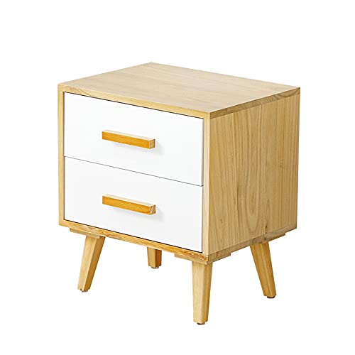 ctg Schubladenschrank, Hohes Schrankbein Design Multifunktionaler Massivholz Nachttisch, Geeignet FüR Kinderzimmer/log white color / 40x30x50cm ctg Schubladenschrank, Hohes Schrankbein Design Multifunktionaler Massivholz Nachttisch, Geeignet FüR Kinderzimmer/log white color / 40x30x50cm von KLHGBH