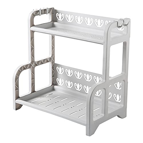 tlj 2-Stufiger KüChenregal-Organizer, Abnehmbares GewüRzregal aus Kunststoff, FüR die Aufbewahrung von KüChenarbeitsplatten, Platzsparend/grau / 40.5x25x40.5cm tlj 2-Stufiger KüChenregal-Organizer, Abnehmbares GewüRzregal aus Kunststoff, FüR die Aufbewahrung von KüChenarbeitsplatten, Platzsparend/grau / 40.5x25x40.5cm von KLHGBH