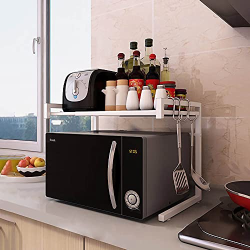 wblj Mikrowelle Regal, Verstellbarer Metallregalhalter Ofenlagerregal, zur Aufbewahrung von KüChenbedarf Oder HaushaltsgegenstäNden/Weiß / 44x36x42cm wblj Mikrowelle Regal, Verstellbarer Metallregalhalter Ofenlagerregal, zur Aufbewahrung von KüChenbedarf Oder HaushaltsgegenstäNden/Weiß / 44x36x42cm von KLHGBH