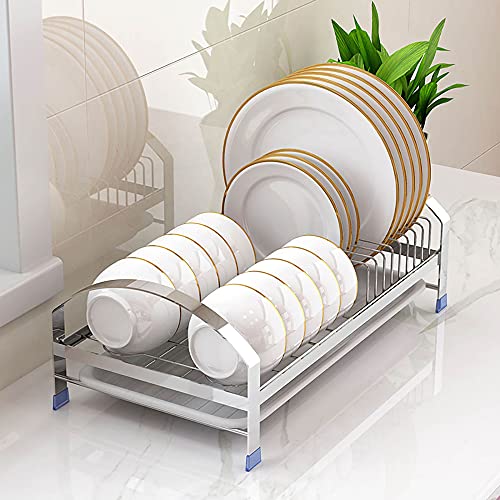 wdjj Abtropfgestell, Rostfreie Multifunktions-KüChenregale, Abflussregal mit AuffangbehäLter-Utensilienhalter/Silber / 43.6x23.2x15.5cm wdjj Abtropfgestell, Rostfreie Multifunktions-KüChenregale, Abflussregal mit AuffangbehäLter-Utensilienhalter/Silber / 43.6x23.2x15.5cm von KLHGBH
