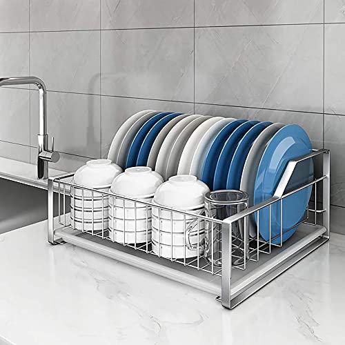wdjj Edelstahl-Abtropfgestell mit AuffangbehäLter FüR KüChenregal-Utensilienhalter FüR die Aufbewahrung von TöPfen, SchüSseln und KüChenutensilien/A / 44x33x17cm wdjj Edelstahl-Abtropfgestell mit AuffangbehäLter FüR KüChenregal-Utensilienhalter FüR die Aufbewahrung von TöPfen, SchüSseln und KüChenutensilien/A / 44x33x17cm von KLHGBH