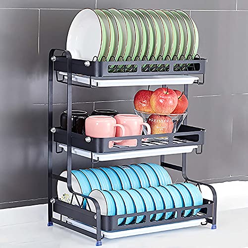 wdjj Geschirrabtropfständer, KüChenregale aus Edelstahl Dish Rack Dish Drainer Rack, mit Mehrschichtigem Aufsatzschalenhalter FüR Tropfschalen/A / 55CM wdjj Geschirrabtropfständer, KüChenregale aus Edelstahl Dish Rack Dish Drainer Rack, mit Mehrschichtigem Aufsatzschalenhalter FüR Tropfschalen/A / 55CM von KLHGBH