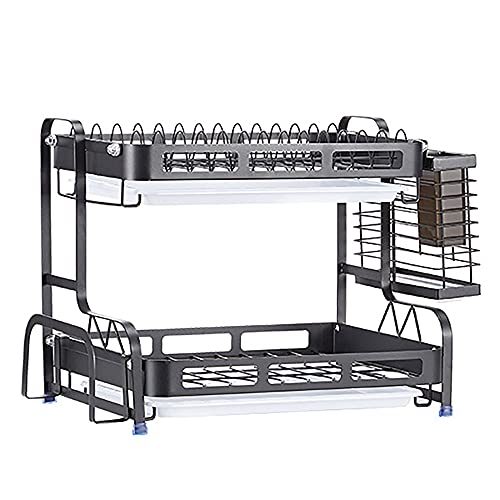 wdjj Geschirrständer, KüChenregale aus Edelstahl Dish Rack Dish Drainer Rack, mit Mehrschichtigem Utensilienhalter FüR Tropfschalen/B / 36cm wdjj Geschirrständer, KüChenregale aus Edelstahl Dish Rack Dish Drainer Rack, mit Mehrschichtigem Utensilienhalter FüR Tropfschalen/B / 36cm von KLHGBH