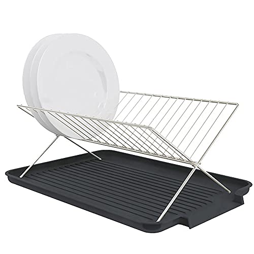 wdjj Multifunktions-Abtropfgestell mit AuffangbehäLter FüR KüChenregal-Utensilienhalter FüR Topfschalen und Aufbewahrung von KüChenutensilien/Schwarz / 1 Tiers wdjj Multifunktions-Abtropfgestell mit AuffangbehäLter FüR KüChenregal-Utensilienhalter FüR Topfschalen und Aufbewahrung von KüChenutensilien/Schwarz / 1 Tiers von KLHGBH