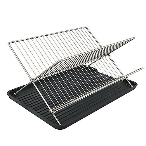 wdjj Multifunktions-Abtropfgestell mit AuffangbehäLter FüR KüChenregal-Utensilienhalter FüR Topfschalen und Aufbewahrung von KüChenutensilien/Schwarz / 2 Tiers wdjj Multifunktions-Abtropfgestell mit AuffangbehäLter FüR KüChenregal-Utensilienhalter FüR Topfschalen und Aufbewahrung von KüChenutensilien/Schwarz / 2 Tiers von KLHGBH