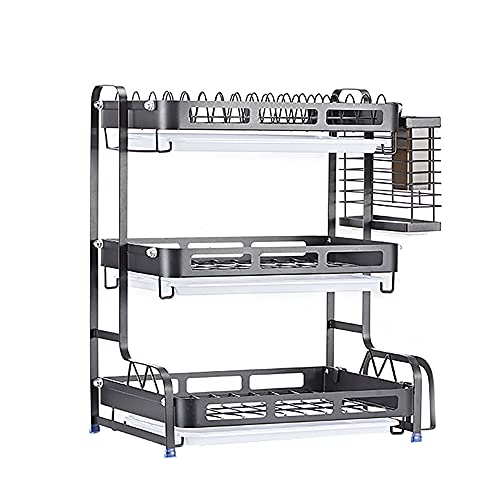 wdjj Scolapiatti, KüChenregale aus Edelstahl Dish Rack Dish Drainer Rack, mit Mehrschichtigem Aufsatzschalenhalter FüR Tropfschalen/B / 55CM wdjj Scolapiatti, KüChenregale aus Edelstahl Dish Rack Dish Drainer Rack, mit Mehrschichtigem Aufsatzschalenhalter FüR Tropfschalen/B / 55CM von KLHGBH