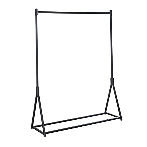 Kleiderständer Garderobenständer, Multifunktions-Clothes Rail Mit Verstellbarem FußPolster, Geeignet FüR Wohnzimmer Schlafzimmer BekleidungsgeschäFt/Black / 55in von KLHGDM