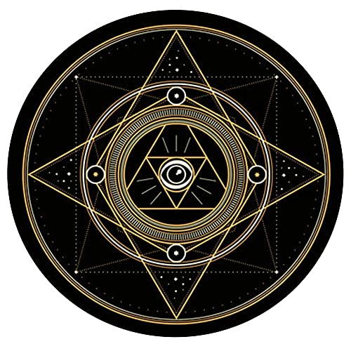 gdt Drum-Matten-Teppich, Waschbar Kein Verblassen Langlebiger Runder Drum-Teppich-StoßDäMpfungs-Teppich, FüR Bass Drum Snare und Andere Musikinstrumentenmatten/D / 120cm/47.2in von KLHGDM