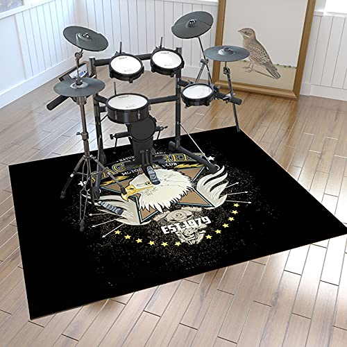 gdt Drum Teppich, Rutschfeste Waschbare Drum Matte Decke FüR Drum Kit Professioneller Drum Teppich Drummer BüHnenperformance Musikinstrument Matte/B / 160x200cm gdt Drum Teppich, Rutschfeste Waschbare Drum Matte Decke FüR Drum Kit Professioneller Drum Teppich Drummer BüHnenperformance Musikinstrument Matte/B / 160x200cm von KLHGDM