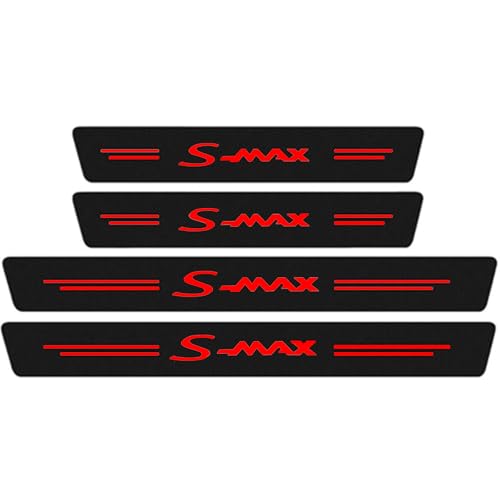 4 Stück Auto Einstiegsleisten Schutz Aufkleber für Fo-rd S-MAX S MAX SMAX, Kohlefaser Türschweller Lackschutzfolie Schritt Platte Abdeckung Dekorative Zubehör,Red 4 Stück Auto Einstiegsleisten Schutz Aufkleber für Fo-rd S-MAX S MAX SMAX, Kohlefaser Türschweller Lackschutzfolie Schritt Platte Abdeckung Dekorative Zubehör,Red von KLHYWEN